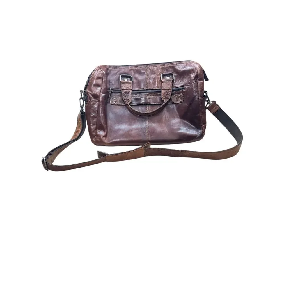 Vintage Jack George's leather messenger bag